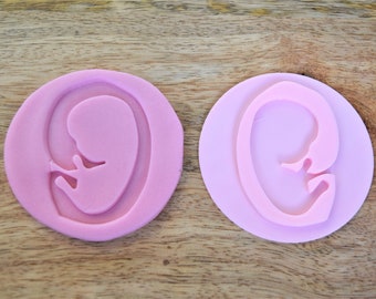 Baby cookie embosser pregnancy announce celebration cupcake decoration baby shower fondant stamp Cookie decoration tool topper design