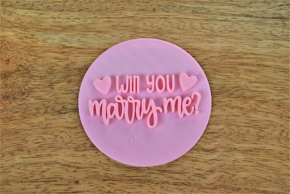 Embosser stamp cupcake topper engagement Icing cookie topper embosser proposal icing stamp topper cupcake embosser topper decoration
