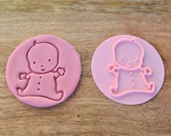 Baby cookie fondant stamp topper cupcake decoration tool fondant embosser gender review topper cookie decorating accessory bakery embossing