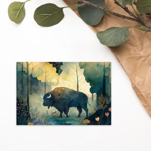 Postal de bisonte - Postal de búfalo - Taurus Kids Mailer