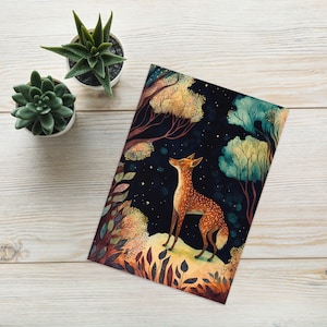 Maned Wolf Greeting Card - Animal Forest Birthday Card - Fox Watercolor Painting