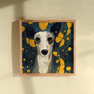 Whippet Poster Print - Sighthound Wall Art - Cheeky Whippet By Cosmic Honk