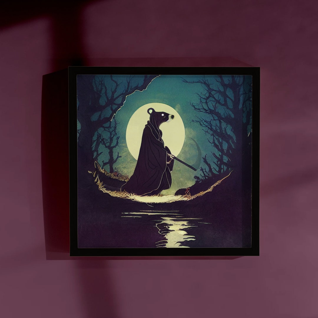 Rat Grim Reaper Poster Print Spooky Robed Rodent Wall Art - Etsy