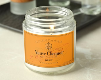 Champagne Orange Label Scented Soy Candle, 9oz | Champagne Lovers Gift | Champagne