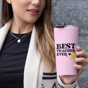 Bester Lehrer aller Zeiten Thermobecher, Lehrer 20 Unzen Isolierkaffeetasse, Lehrer-Reisebecher, Lehreranerkennungsgeschenk