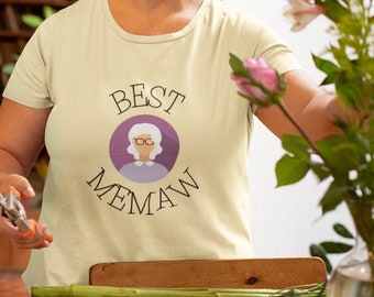 Best Memaw Comfort Colors T-shirt | Mother's Day Gift for Memaw | Grandmother Shirt from Grandchildren