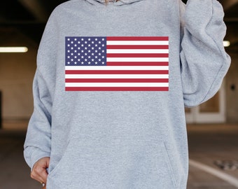 パーカー・フーディ IONSEOUL California American Flag Embroidery Hoodie 4JH552 IONSEOUL California American Flag Embroidery Hoodie 4JH552