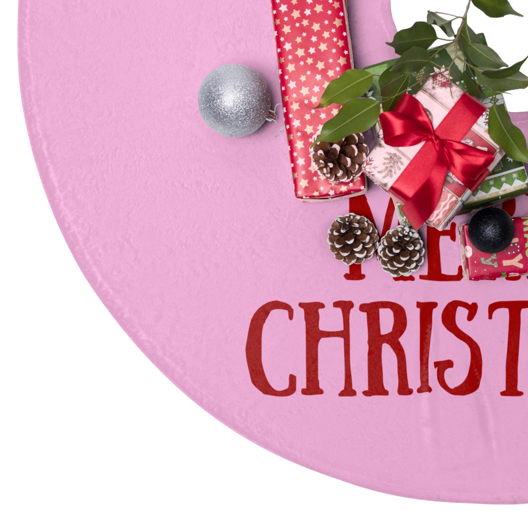 Jupe De Sapin Fantaisiste Père Noël – Vert Et Multicolore – Diamètre 48 Cm – Neuf