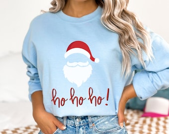 Bluza z okrągłym dekoltem Santa Face, świąteczny strój