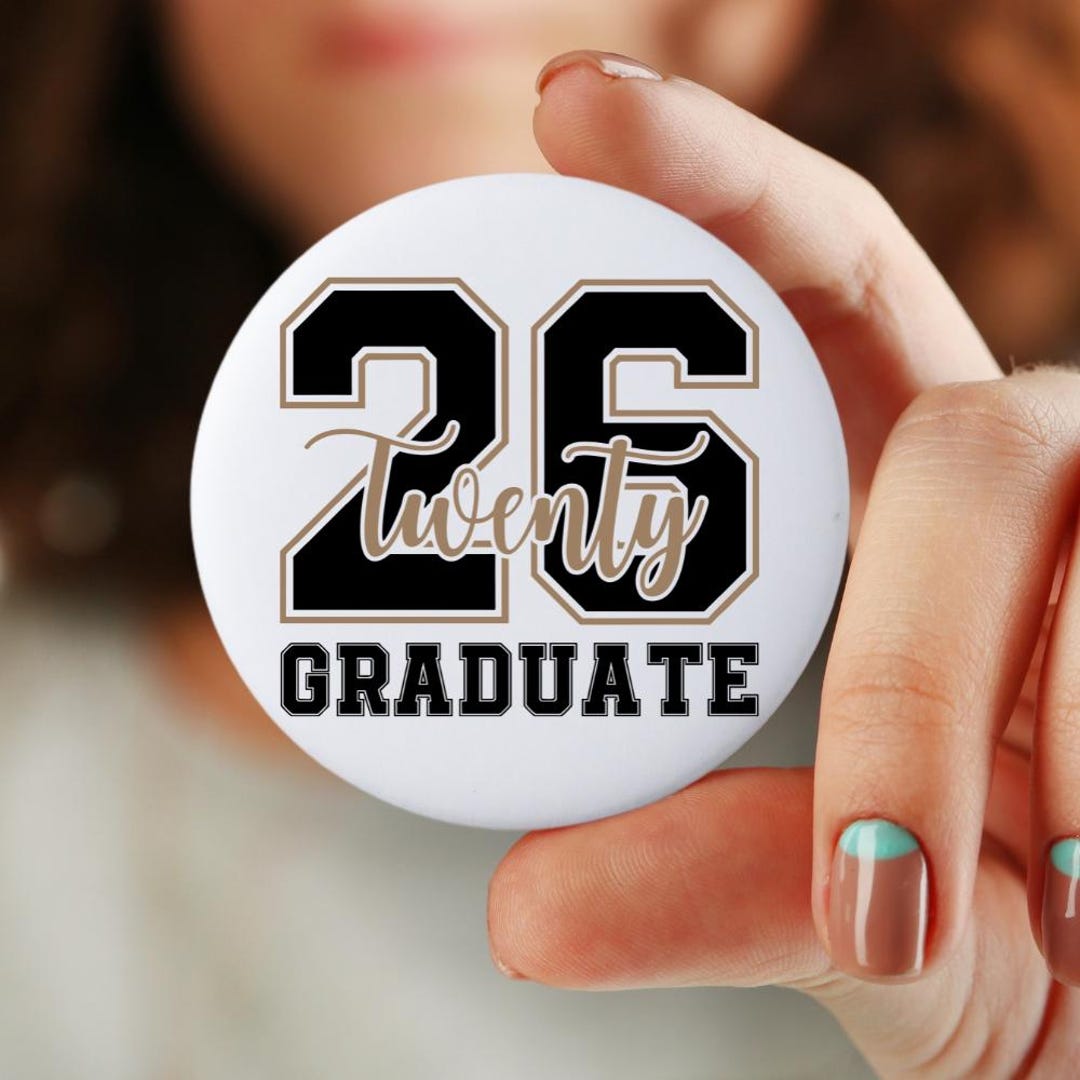 2026 Graduate Pin: Gold & Black Metal Graduation Keepsake - Etsy