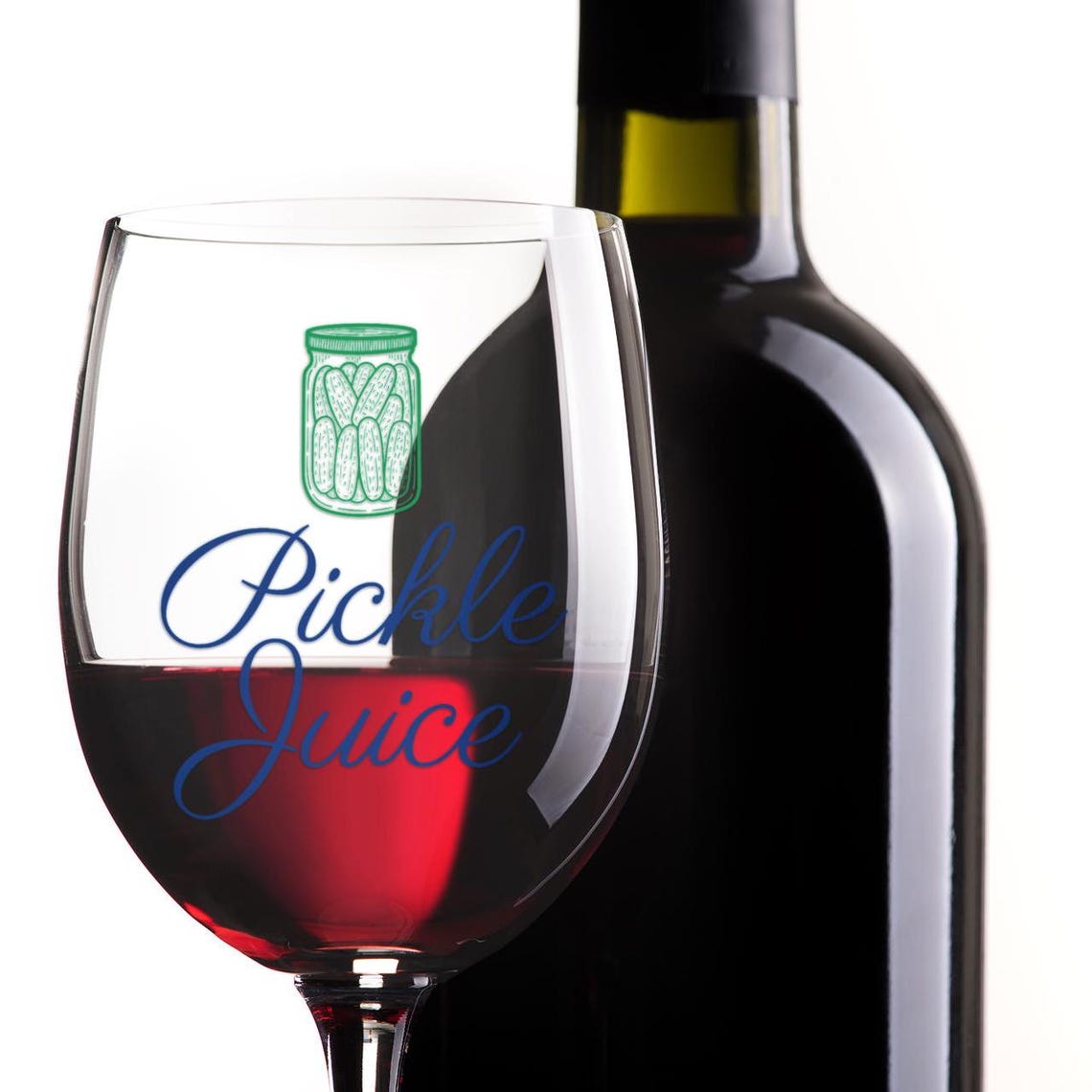 Pickle Juice Pickleball Wine Glass, 12oz Pickleball Wine Glass ...