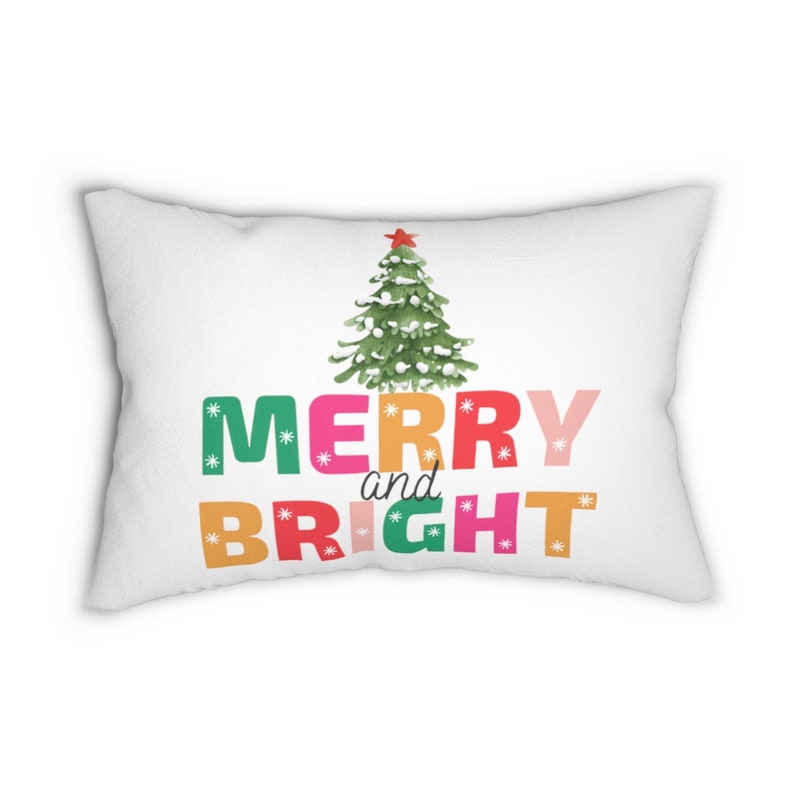BlondeGirlGraphicsCo Christmas Decor Lumbar Pillow