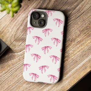 Coquette iPhone Case: Pink Bows Protective Cover