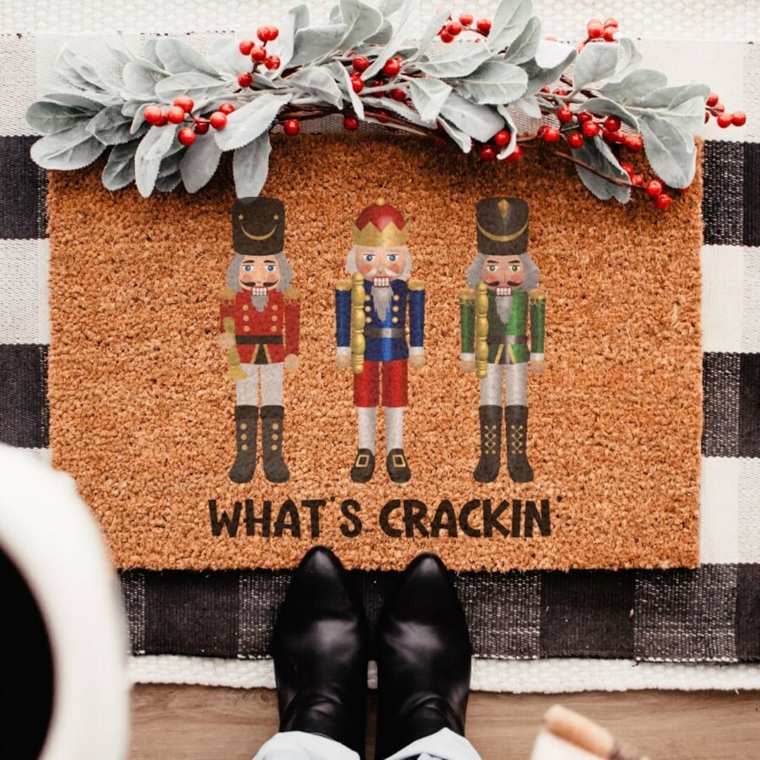 TREWAVE Christmas Welcome Doormat - Gnome Buffalo Plaid, Non-Slip, 29x17 Inch - View #9