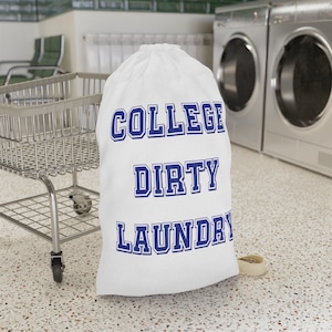 College Dirty Laundry Bag: Dorm Room Storage Tote