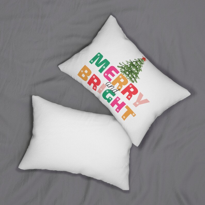 BlondeGirlGraphicsCo Christmas Decor Lumbar Pillow - Thumbnail 5