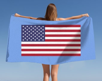 Amerikanische Flagge Strandtuch: Großes Heimat Dekor