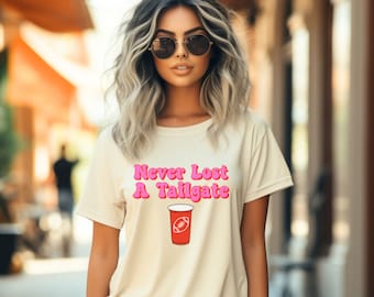 Never Lost A Tailgate Game Day Tee, Football Shirt For Her