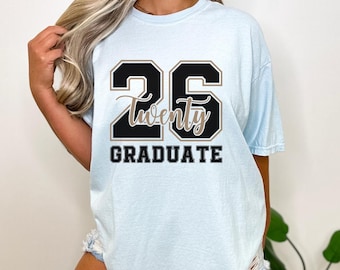 2026 Graduate Oversized Comfort Colors T-shirt, Senior Year Graduation Tee, Class of 2026 Gift