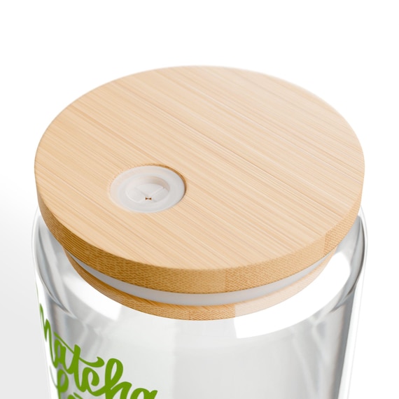 Matcha Latte Sipper Glas, Bambus Deckel und Tritan Stroh, 16oz - Etsy  Schweiz
