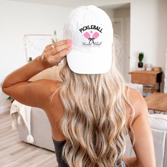 Pickleball Social Club Hat: Ladies Who Day Dink, Cotton  display picture 2