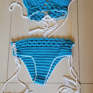 Bikini-Badeanzug gewebt Häkeln