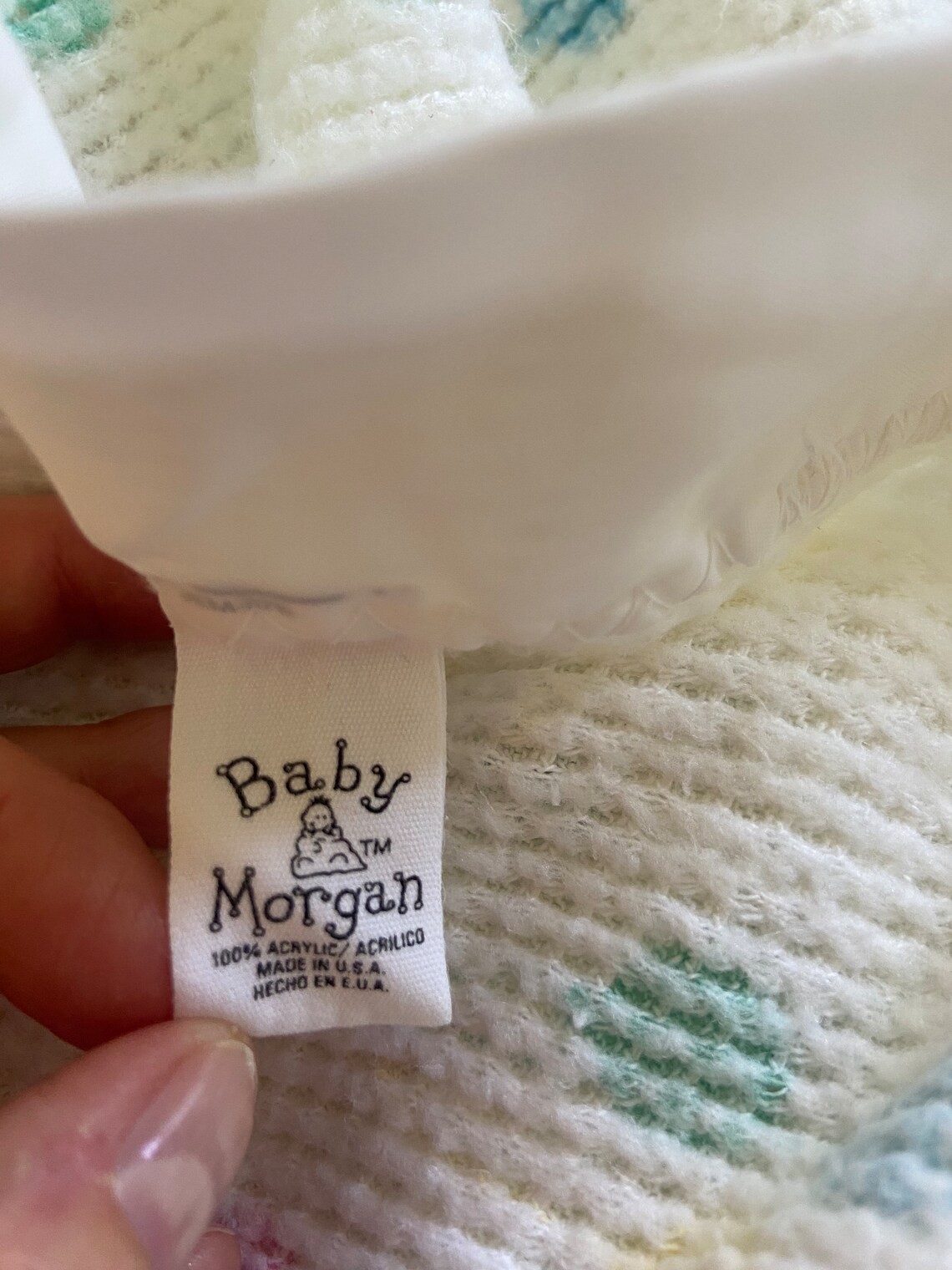 Vintage Baby Morgan Acrylic Balloon Baby Blanket Thermal - Etsy