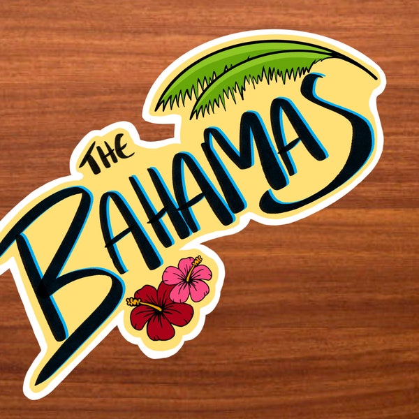 Bahamas Sticker, Nassau Bahamas, Exuma Bahamas, The Bahamas Sticker, Bahamas