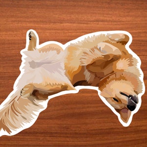 Golden Retriever Sticker, Vinyl Sticker, Dog Sticker, Golden Retriever, Golden Retriever Gifts, Golden Sticker, Funny Dog Sticker