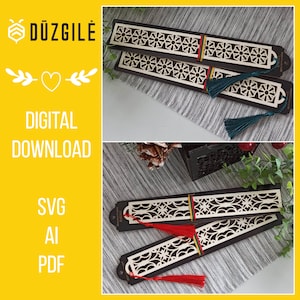 Bookmark SVG, Bookmark laser file, Bookmark Glowforge, Book quotes svg, Glowforge svg, Laser cut file, Vector