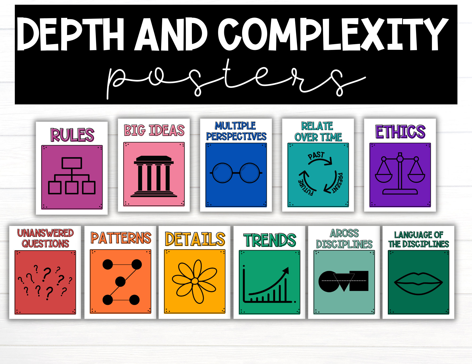 Depth and Complexity Icon Cards