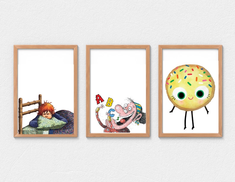 Printable Children's Book Character Gallery Wall Poster - Etsy