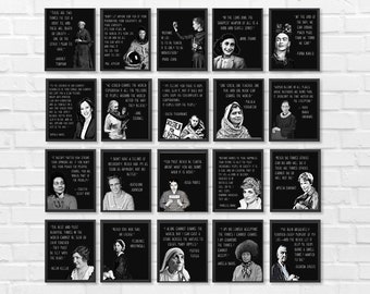 Inspirational Women Poster Bundle: History Quotes (Digital Download)