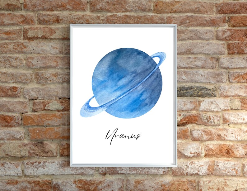 Watercolor Planet Print Set of 9 Space Decor Planet Prints - Etsy