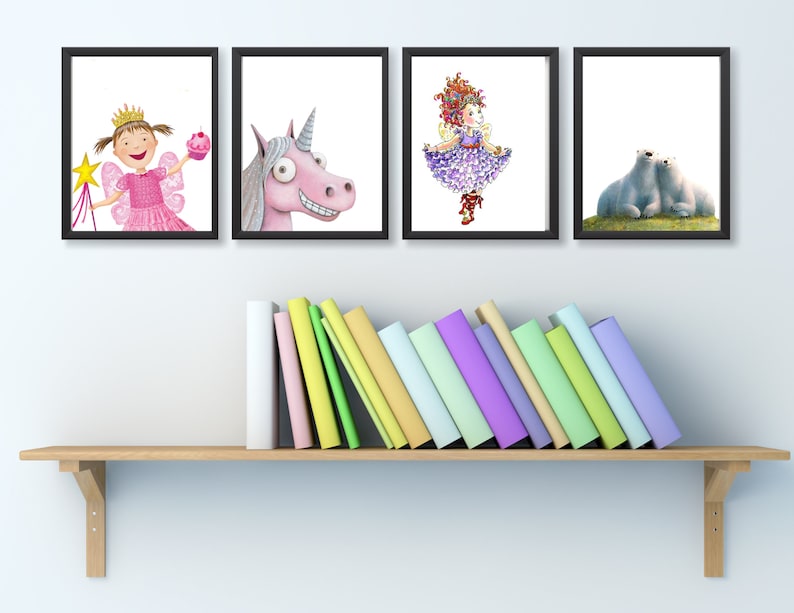 Printable Children's Book Character Gallery Wall Poster - Etsy