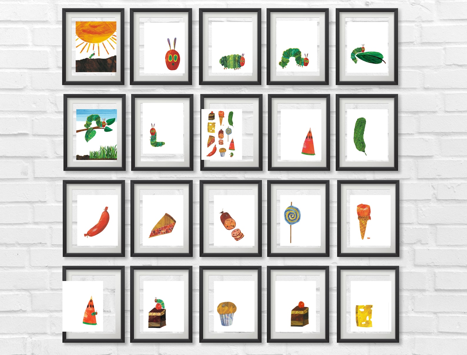 The Very Hungry Caterpillar Digital Gallery Wall Elementary Preschool ...