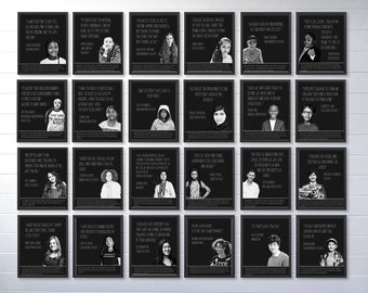 Influential Children Posters: Youth Leader Quotes, Classroom Decor (Digital Download)