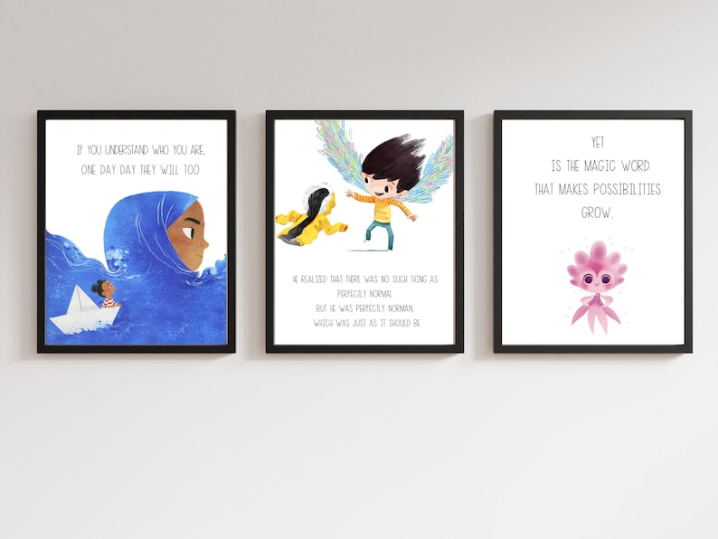 Children's Story Book Quote Prints: Classroom Library Decor (Instant Download) image 5