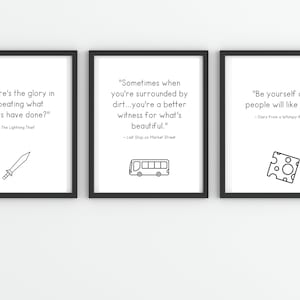 Inspirierendes minimalistisches Zitat der Kinderliteratur, 30er-Set, Galerie-Wand-Poster, Klassenzimmer- und Bibliotheksdekor, Sofort-Download