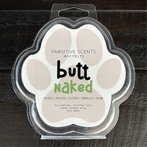 Paw Wax Melt/Coconut Soy Wax MeltStrong Scented/Wax Melt for Warmer/Unique Wax Melt/Cute Wax Melt/Vegan/Flameless/Butt Naked