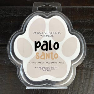 Paw Wax Melt/Coconut Soy Wax Melt/Strong Scented/Wax Melt for Warmer/Unique Wax Melt/Cute Wax Melt/Flameless/Palo Santo