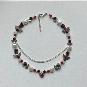 【ITZAVIBE】BEADS NECKLACE▲BLACKPINK着用 ITZAVIBE☆BLACKPINK リサ着用☆White Pearl Double Necklace