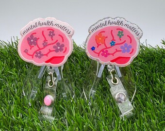 Mental Health Matters Retractable Badge Reel | Work Badge Reel