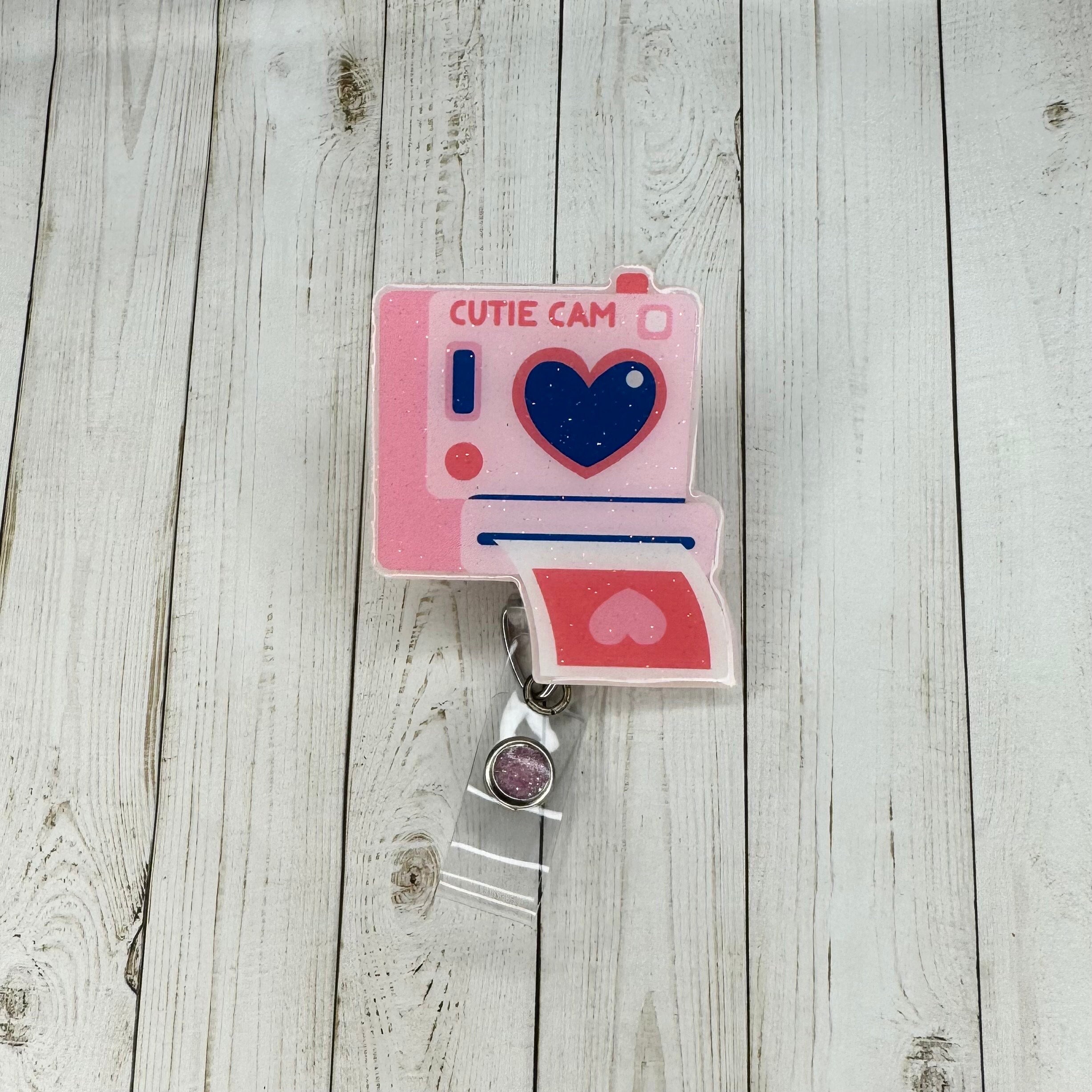 Valentines Day Retractable Badge Reel | Cutie Cam Badge Reel 