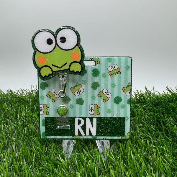 Frog Retractable Badge Reel Set