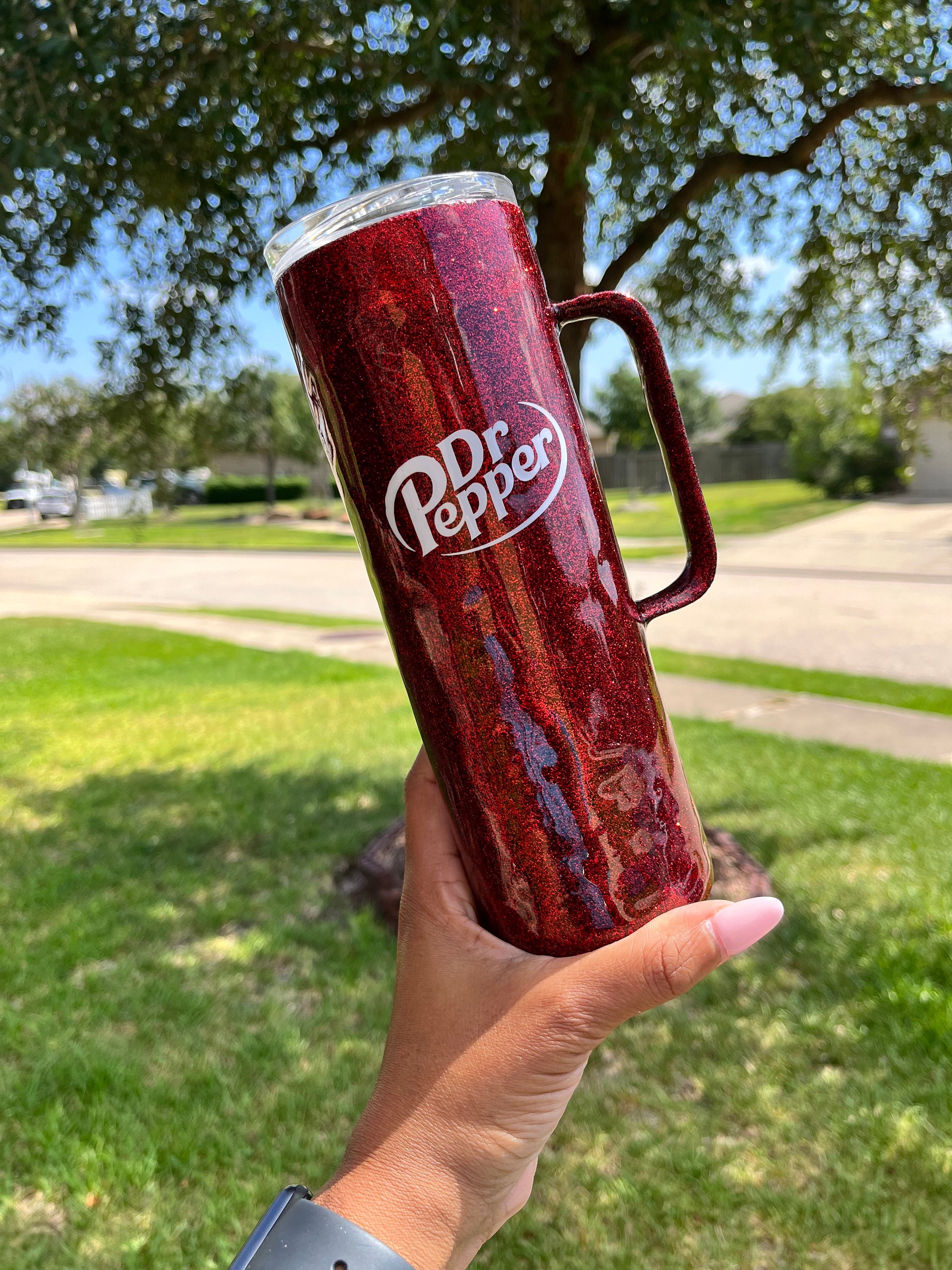 Dr. Pepper - Skinny Steel Tumbler with Straw, 20oz