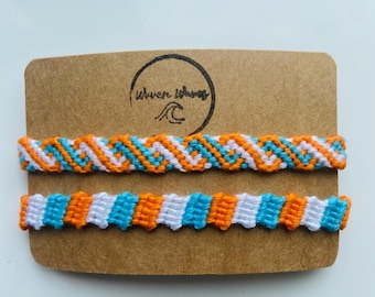 Thread Friendship Bracelet Set: Summer Beach Colors