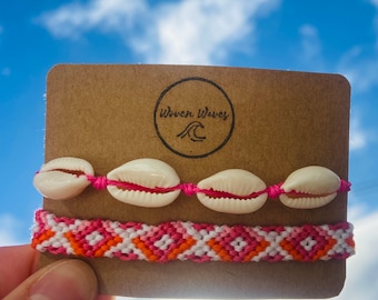 Cowrie Shell Bracelet: Adjustable Summer Beach Jewellery