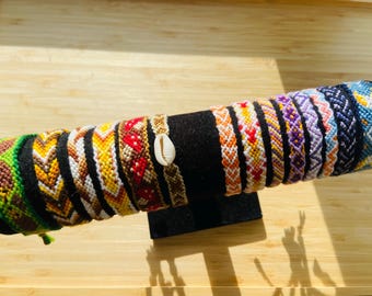 Handmade Assorted Summer/ Autumn Friendship Bracelets: Adjustable Tie Fastening