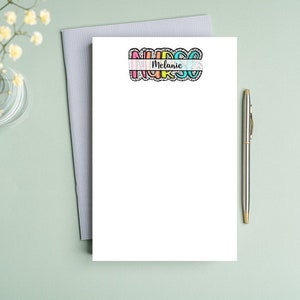 Custom Nurse notepad non sticky back things RN RPN LPN notepad gift notepad student stationery handmade undated list notes nursing gift